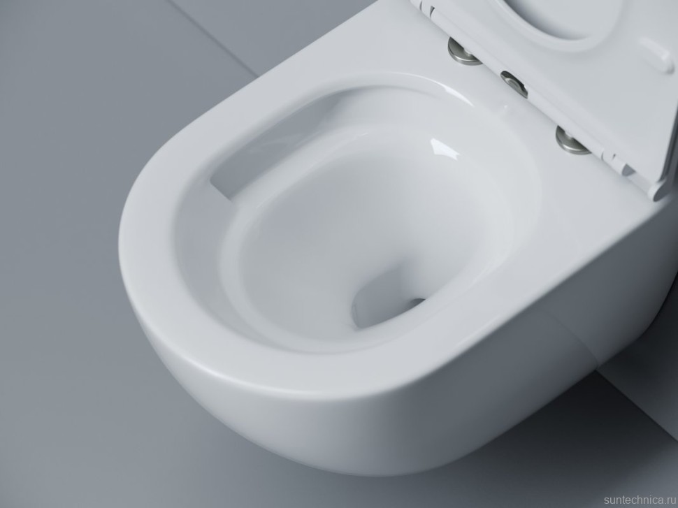 Унитаз подвесной Ceramicanova Alba, торнадо 3.0, сиденье микролифт, белый, CN11005T