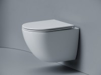 Унитаз подвесной Ceramicanova Alba, торнадо 3.0, сиденье микролифт, белый, CN11005T