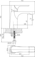 Смеситель для раковины Orange Aristo Aristo M19-021b