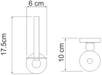 Держатель для запасных рулонов Wasserkraft Diemel K-2297