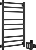 Полотенцесушитель электрический Secado Корато 3 , 105x55 см, скрытое подключение слева, матовый черный, лесенка