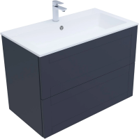 Тумба с раковиной Aquanet Терра 90 подвесная, маренго