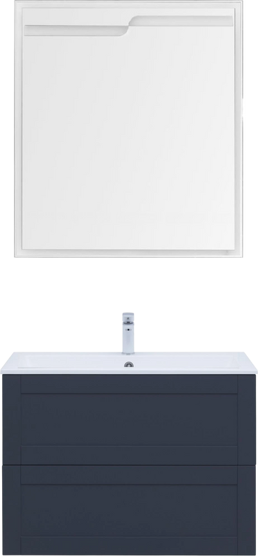 Тумба с раковиной Aquanet Терра 90 подвесная, маренго