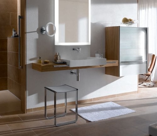 Табурет Keuco Plan 14982 хром, белое
