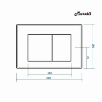 Комплект Maretti 3 в 1: унитаз UM10PBM76-844, инсталляция AC11P5211, кнопка AC12SF-015
