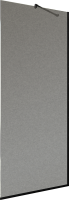 Душевая перегородка Maybahglass MGD-1356-6у 99 см, профиль черный, стекло графит матовый