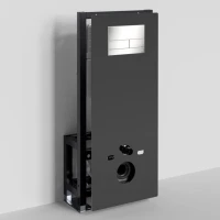 Система инсталляции для унитазов Wasserkraft Glan 66TLT.010.ME.BL.BN04 с кнопкой смыва никель Система инсталляции для унитазов Wasserkraft Glan 66TLT.010.ME.BL.BN04 с кнопкой смыва никель