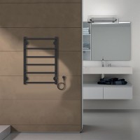 Полотенцесушитель электрический Azario MILAN 400/600 черный (AZ90846B)
