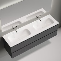 Мебель для ванной комнаты Sancos Folk 160 подвесная, grey soft, раковина CN7023wx