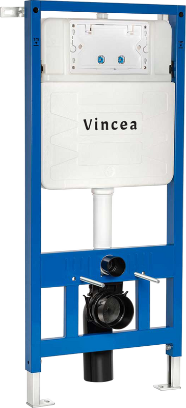 Система инсталляции для унитазов Vincea VIS-601 с кнопкой смыва VFP-002GM вороненая сталь