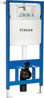 Система инсталляции для унитазов Vincea VIS-601 с кнопкой смыва VFP-002GM вороненая сталь