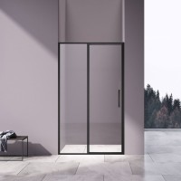 Душевая дверь Vincea Slim 8mm VDP-4SL120CLB, черный, стекло прозрачное