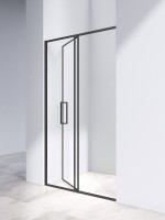 Душевая дверь Vincea Slim 8mm VDP-4SL120CLB, черный, стекло прозрачное