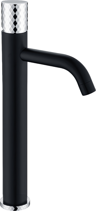 Смеситель для раковины Boheme Stick 122-BCR black diamond chrome