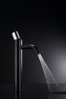 Смеситель для раковины Boheme Stick 122-BCR black diamond chrome
