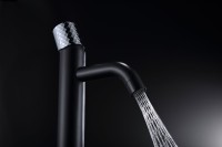 Смеситель для раковины Boheme Stick 122-BCR black diamond chrome