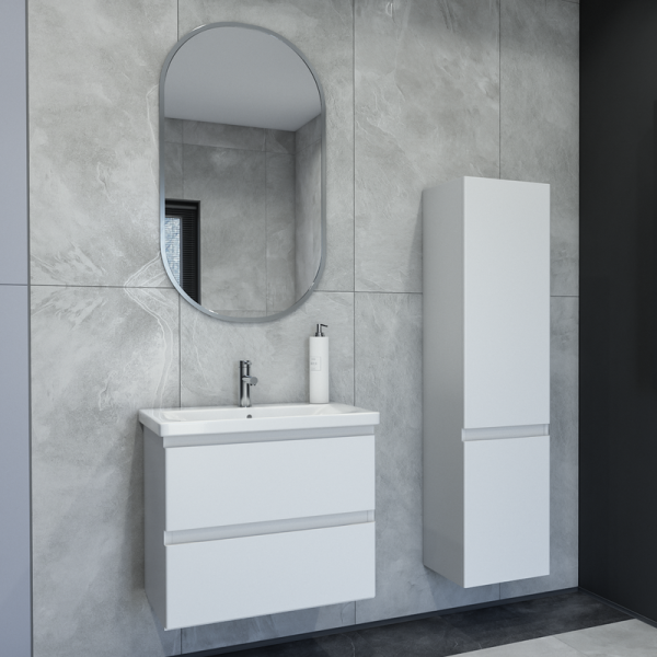 Мебель для ванной комнаты Caprigo Forte 65 подвесная, белая