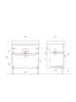 Тумба под раковину без столешницы Aqwella Vancouver 70 напольная, белая