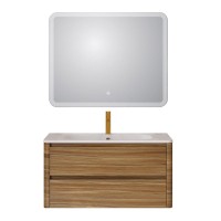 Мебель для ванной комнаты Cezares Relax 100 дуб карамельный, раковина Cezares CZR-1000/480-LV-MR-NV