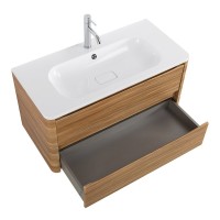 Мебель для ванной комнаты Cezares Relax 100 дуб карамельный, раковина Cezares CZR-1000/480-LV-MR-NV