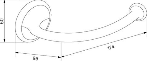 Держатель туалетной бумаги IDDIS Oldie OLDBR00i43 открытый