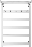 Полотенцесушитель электрический Secado Комано 1 КСП L 85x55 см, подключение слева, хром, лесенка, с полкой