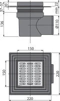 Душевой трап AlcaPlast APV12 Душевой трап AlcaPlast APV12