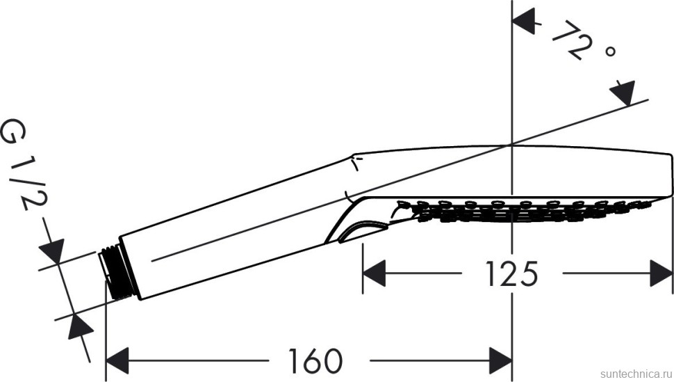 Душевая лейка Hansgrohe Raindance Select S 120 3jet  26530400