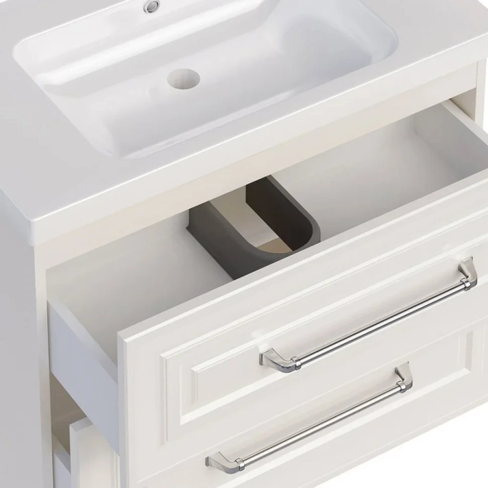 Мебель для ванной комнаты ASB-Woodline Валенца 80 слоновая кость