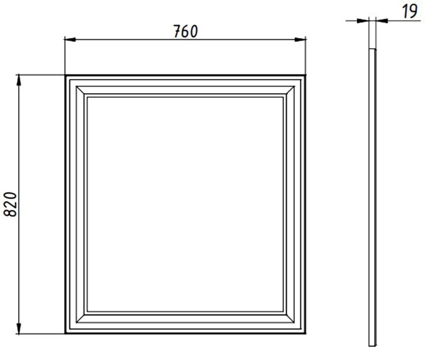 Мебель для ванной комнаты ASB-Woodline Валенца 80 слоновая кость