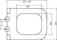 Унитаз подвесной Boheme Bello 971-W белый глянец