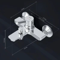 Смеситель для ванны с душем AM.PM X-Joy S F85B10000 Смеситель для ванны с душем AM.PM X-Joy S F85B10000