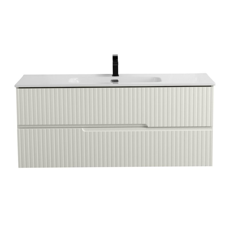 Тумба с раковиной Cezares Duet 120 альпака брашированная, раковина Cezares CZR-8095-120