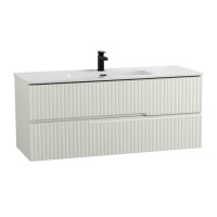 Тумба с раковиной Cezares Duet 120 альпака брашированная, раковина Cezares CZR-8095-120