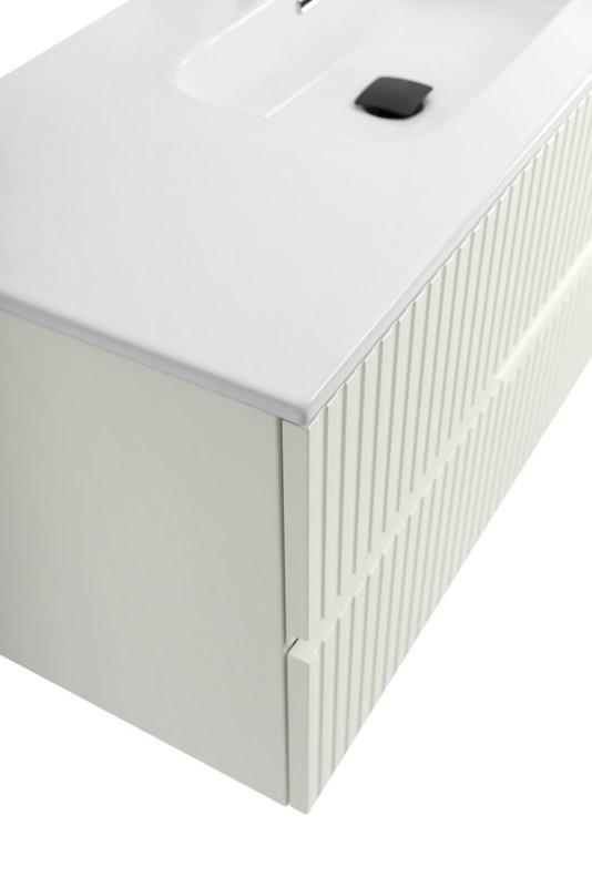 Тумба с раковиной Cezares Duet 120 альпака брашированная, раковина Cezares CZR-8095-120