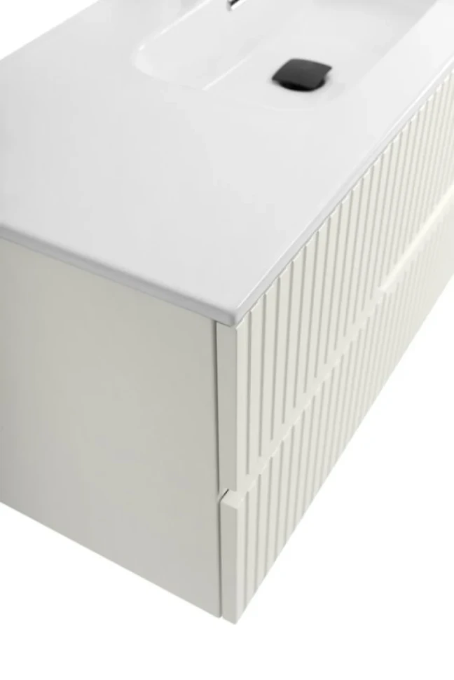 Тумба с раковиной Cezares Duet 120 альпака брашированная, раковина Cezares CZR-8095-120