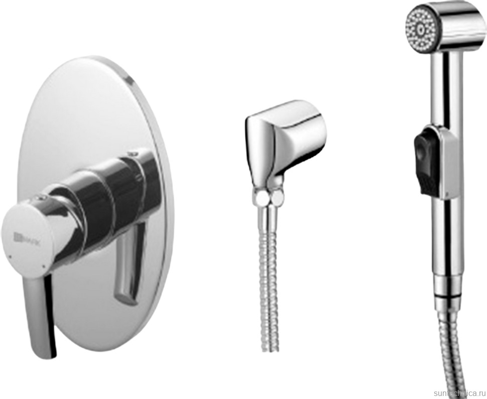 Гигиенический душ Lemark Atlantiss LM3219C со смесителем, С ВНУТРЕННЕЙ ЧАСТЬЮ