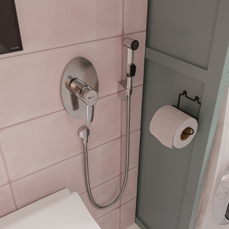 Гигиенический душ Lemark Atlantiss LM3219C со смесителем, С ВНУТРЕННЕЙ ЧАСТЬЮ