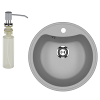 Мойка кухонная Ulgran U-601 342 графит + дозатор U-01 графит Мойка кухонная Ulgran U-601 342 графит + дозатор U-01 графит