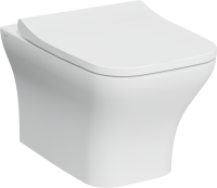 Унитаз подвесной VitrA Zentrum Square 7484B003-0075 безободковый, с микролифтом