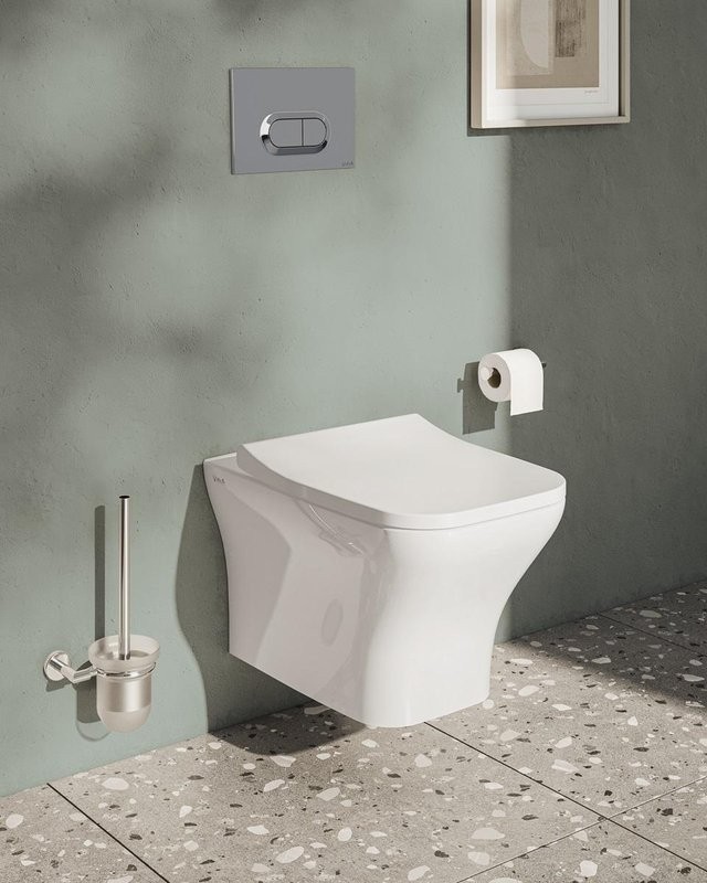Унитаз подвесной VitrA Zentrum Square 7484B003-0075 безободковый, с микролифтом