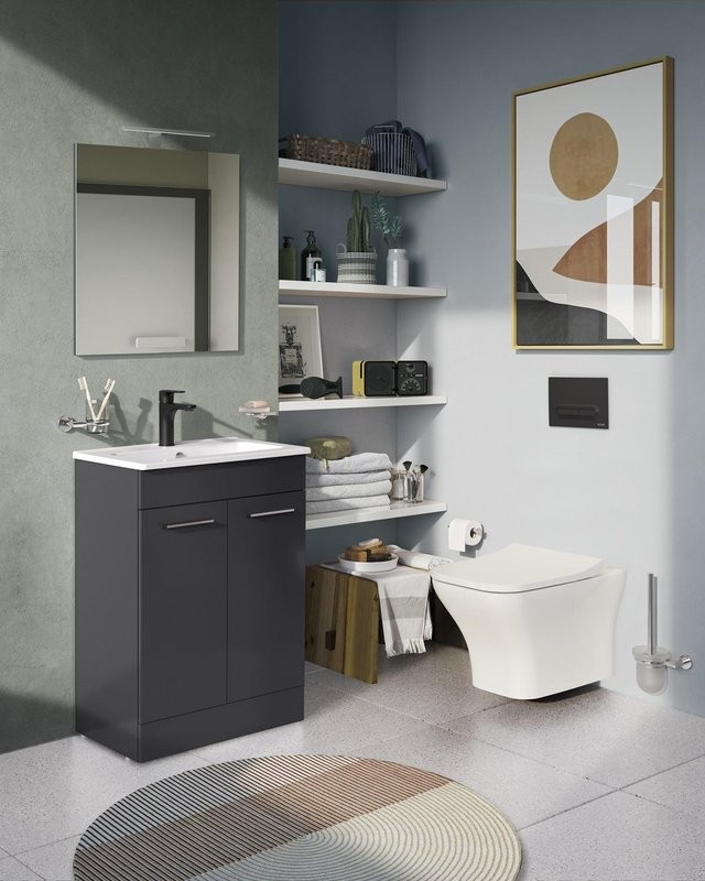 Унитаз подвесной VitrA Zentrum Square 7484B003-0075 безободковый, с микролифтом