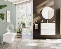 Унитаз подвесной VitrA Zentrum Square 7484B003-0075 безободковый, с микролифтом