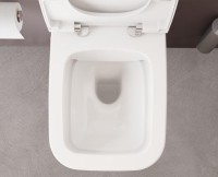 Унитаз подвесной VitrA Zentrum Square 7484B003-0075 безободковый, с микролифтом