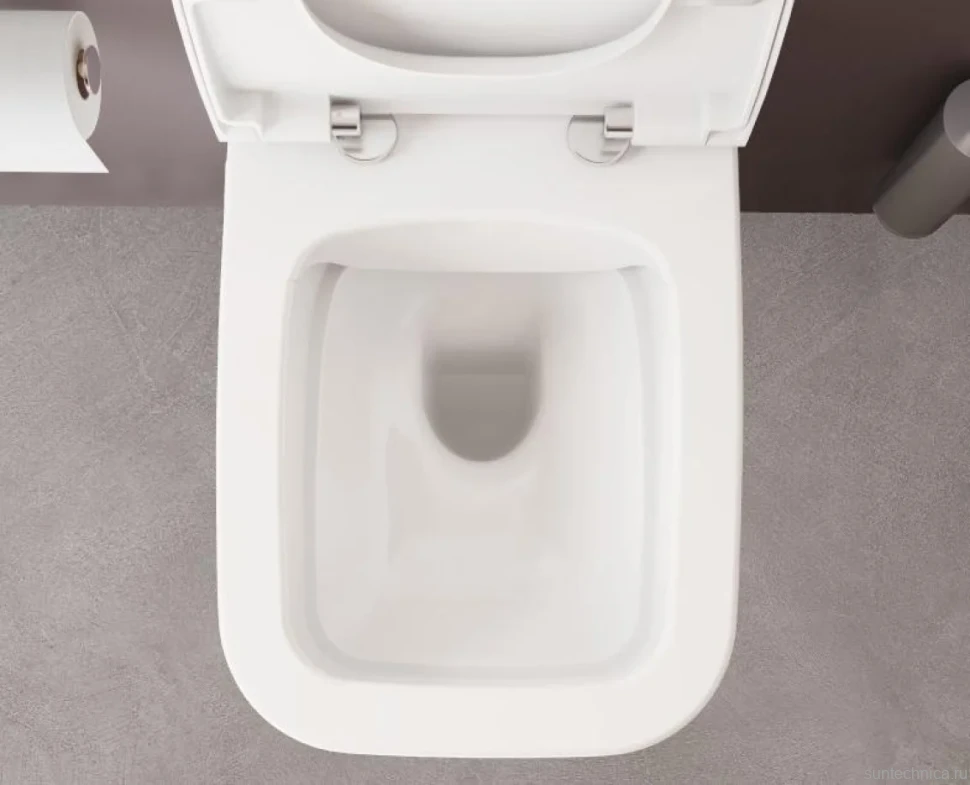 Унитаз подвесной VitrA Zentrum Square 7484B003-0075 безободковый, с микролифтом