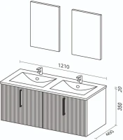 Мебель для ванной комнаты Sanvit Рольф 120 W белая Мебель для ванной комнаты Sanvit Рольф 120 W белая