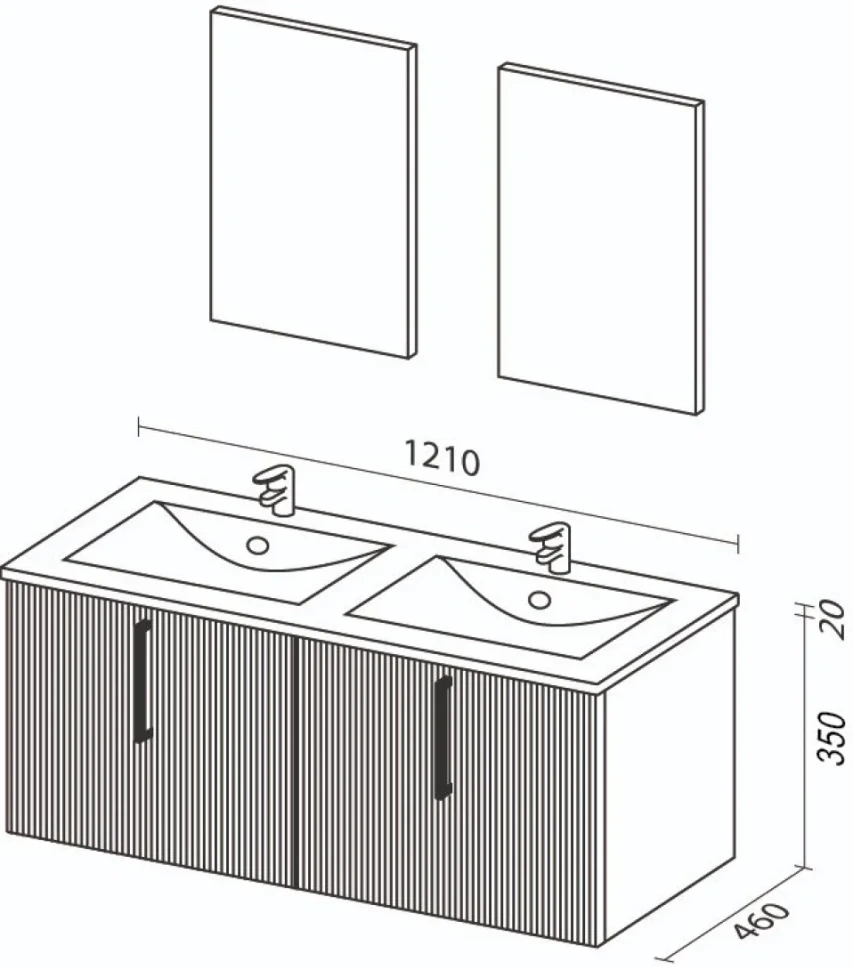 Мебель для ванной комнаты Sanvit Рольф 120 W белая