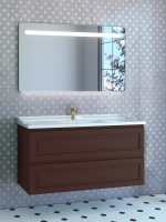 Мебель для ванной комнаты Caprigo Wales Смальти 120 шоколад