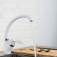 Смеситель для кухни Frap H66 F4166-8 белый