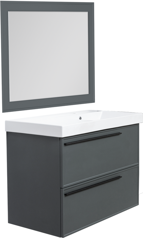 Мебель для ванной комнаты La Fenice Elba Twin 100 серая